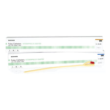 Foley Catheter McKesson 2-Way Coude Tip 30 cc Balloon 24 Fr. Hydrophilic Polymer Coated Latex