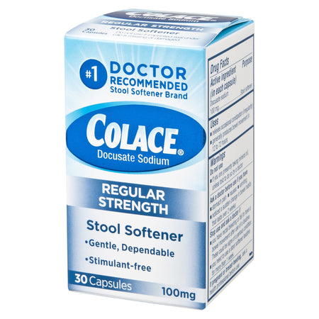 Purdue Pharma 67618010130 Colace Docusate Sodium Stool Softener