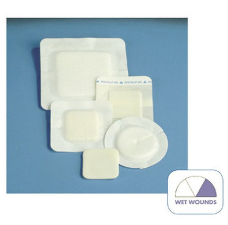 DeRoyal 46-915 Polyderm Border Nonadhesive with Border Foam Dressing, 4 x 4 Inch