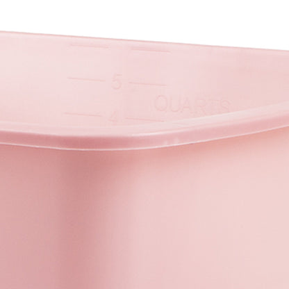 Medegen Wash Basin, Rectangular, 6 Quart, Rose