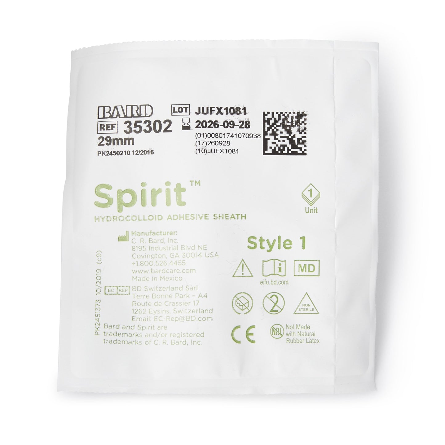 Spirit™ 1 Male External Catheter, Medium