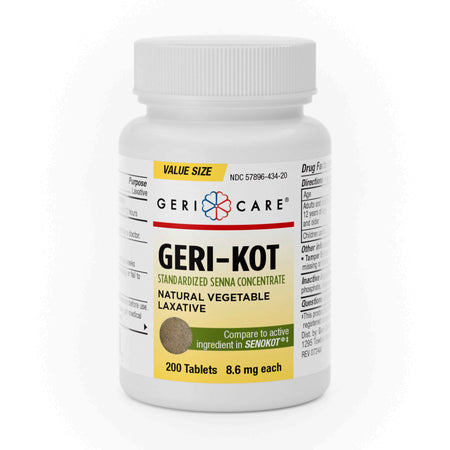 Geri-Care 451-20-GCP Geri-Kot Senna Concentrate Natural Vegetable Laxative