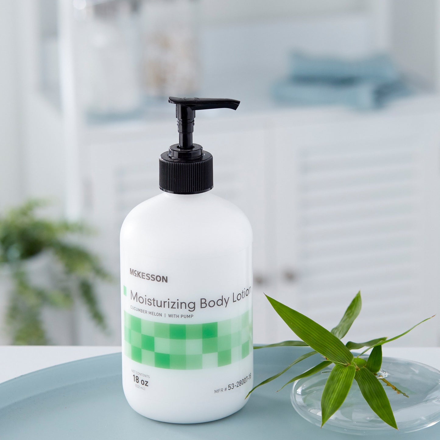 McKesson Cucumber Melon Scent Hand and Body Moisturizer, 18-oz Pump Bottle