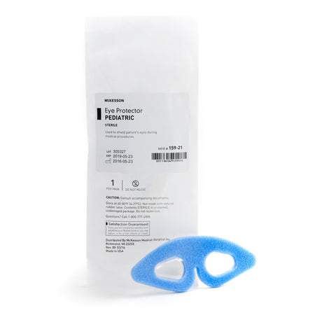 McKesson 159-21 Eye Protector, Pediatric, 2-1/4 x 6 Inch, Blue