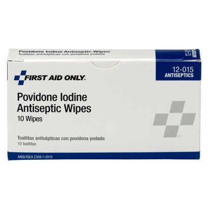 First Aid Only Povidone Iodine Antiseptic Wipes