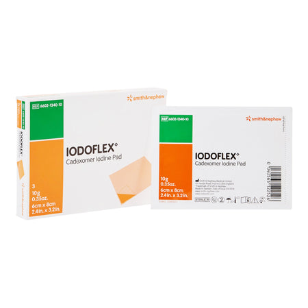 Smith & Nephew 6602134010 Iodoflex Impregnated Dressing, 2-1/8 x 3 Inch