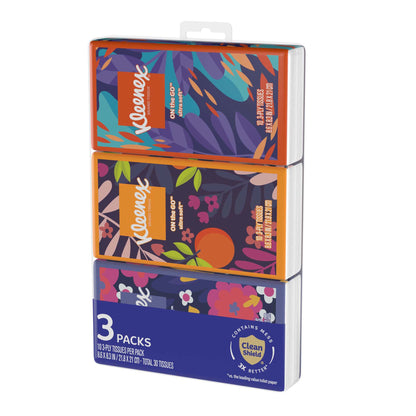 Facial Tissue Kleenex® On the Go™ White 8-3/5 X 8-3/10 Inch 15 Count
