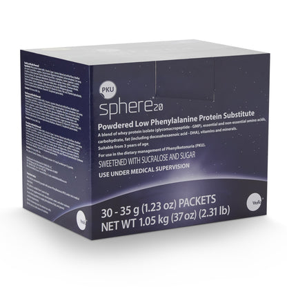 PKU sphere™ 20 Vanilla GMP-Based Formula for use in Dietary Management of PKU