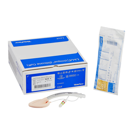 Teleflex LLC 105200-000040 Straight Laryngeal Mask LMA Unique (Silicone Cuff) Size 4 30 mL Cuff Silicone