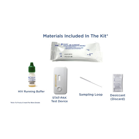 Chembio Diagnostic 60-9505-1 STAT-PAK HIV-1/2 Antibody Sexual Health Test Kit