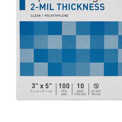 McKesson Zip Closure Bag, 3 x 5 in.