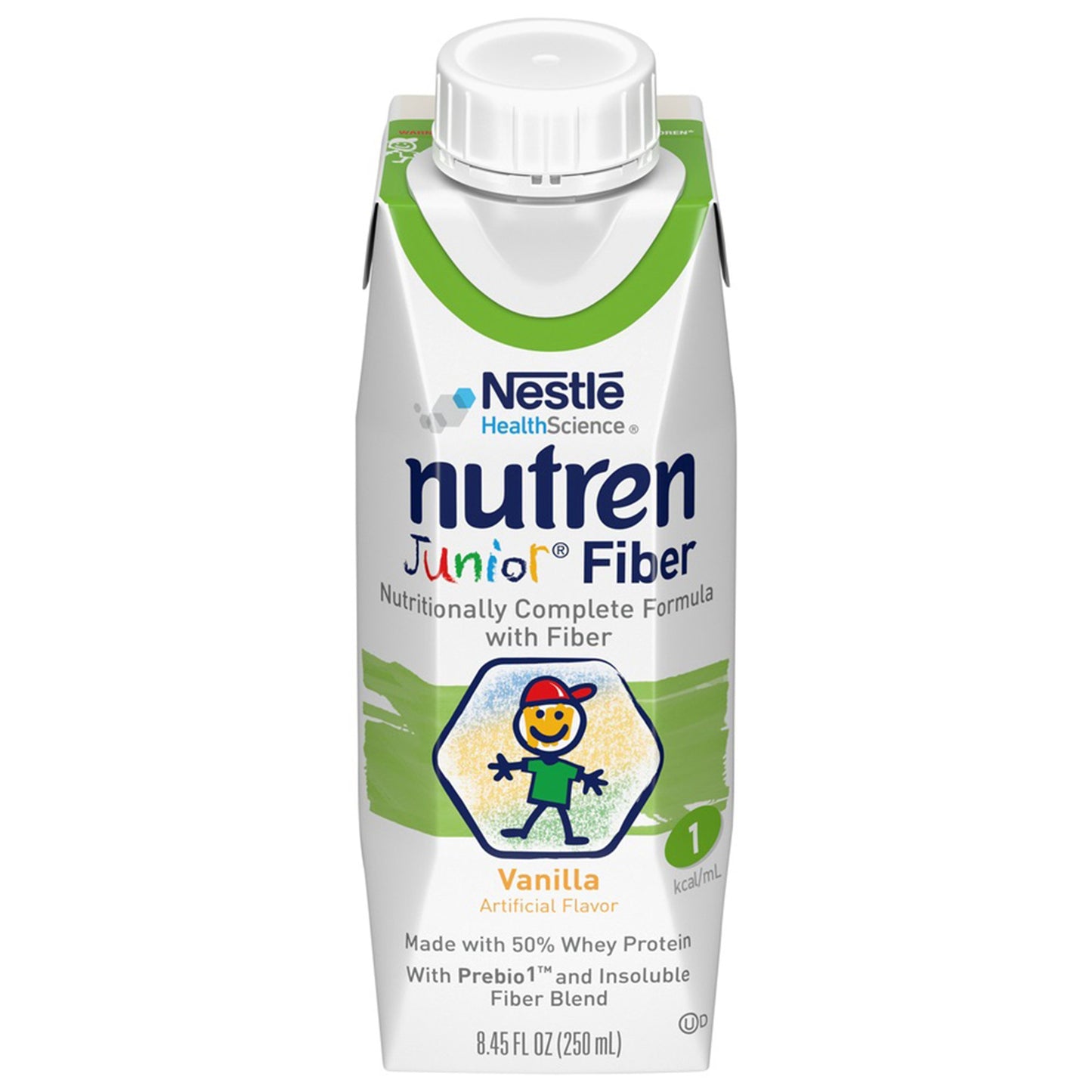Nutren® Junior Nutritionally Complete Formula with Fiber, Vanilla, 8.45-ounce