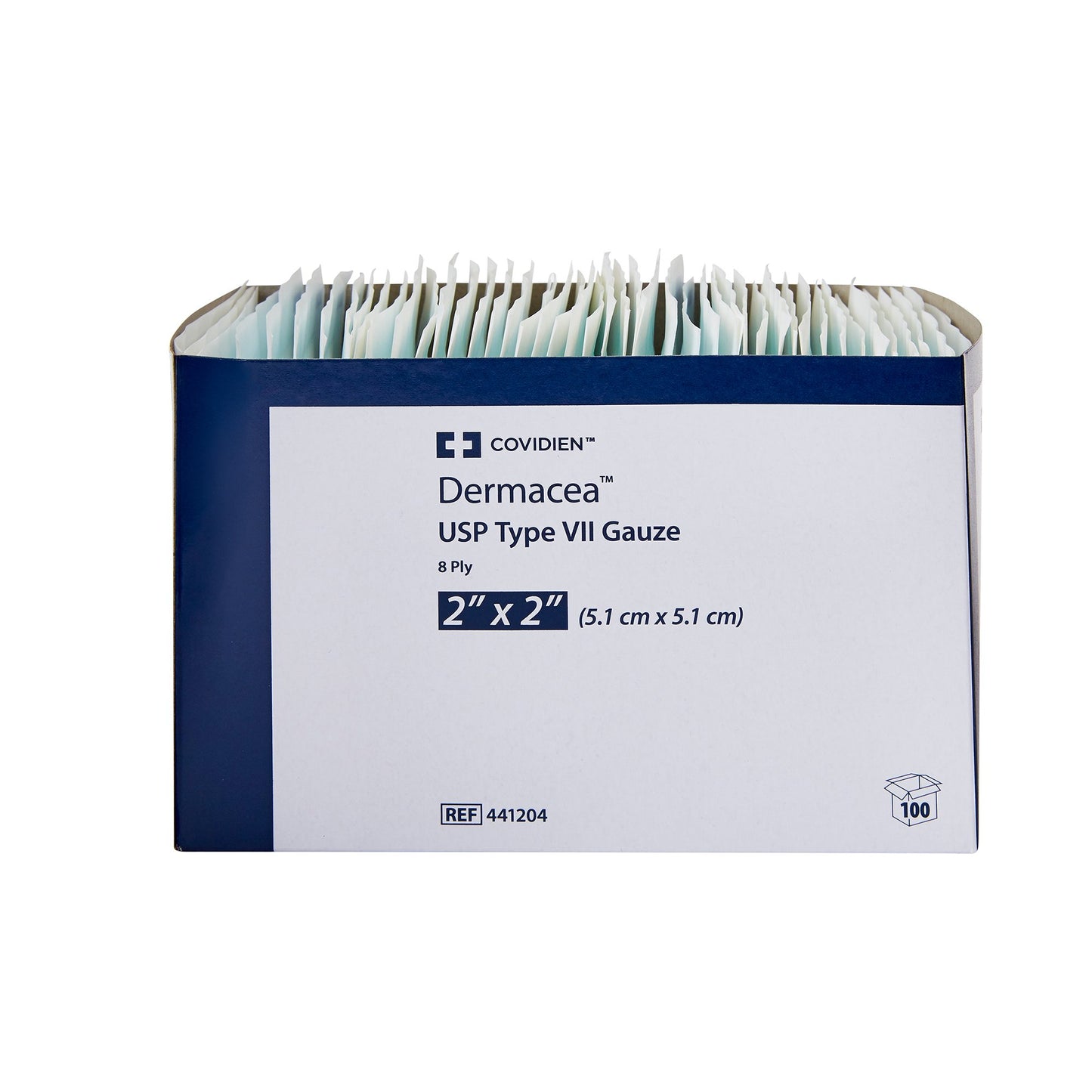 Dermacea™ Sterile USP Type VII Gauze Sponge, 2 x 2 Inch, 8-Ply