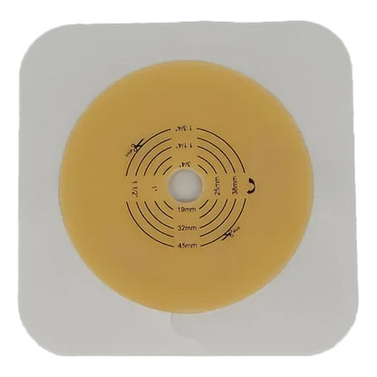 Ostomy Barrier Trim to Fit, Extended Wear Adhesive Tape Collar 57 mm Flange Red Code System Up to 1-3/4 Inch Opening 5 X 5 Inch