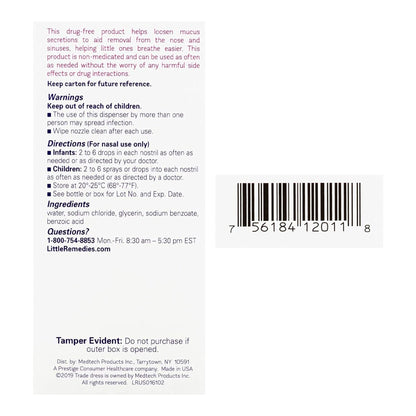 Little Remedies® Saline Spray + Drops