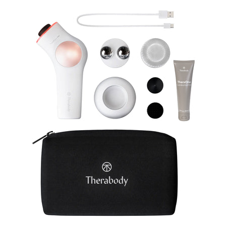 TheraFace Pro Hand-Held Face Massager & Cleanser, White