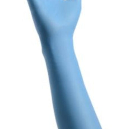 Cardinal 88NDM Health Decontamination Extended Cuff Length Exam Glove, Medium, Blue