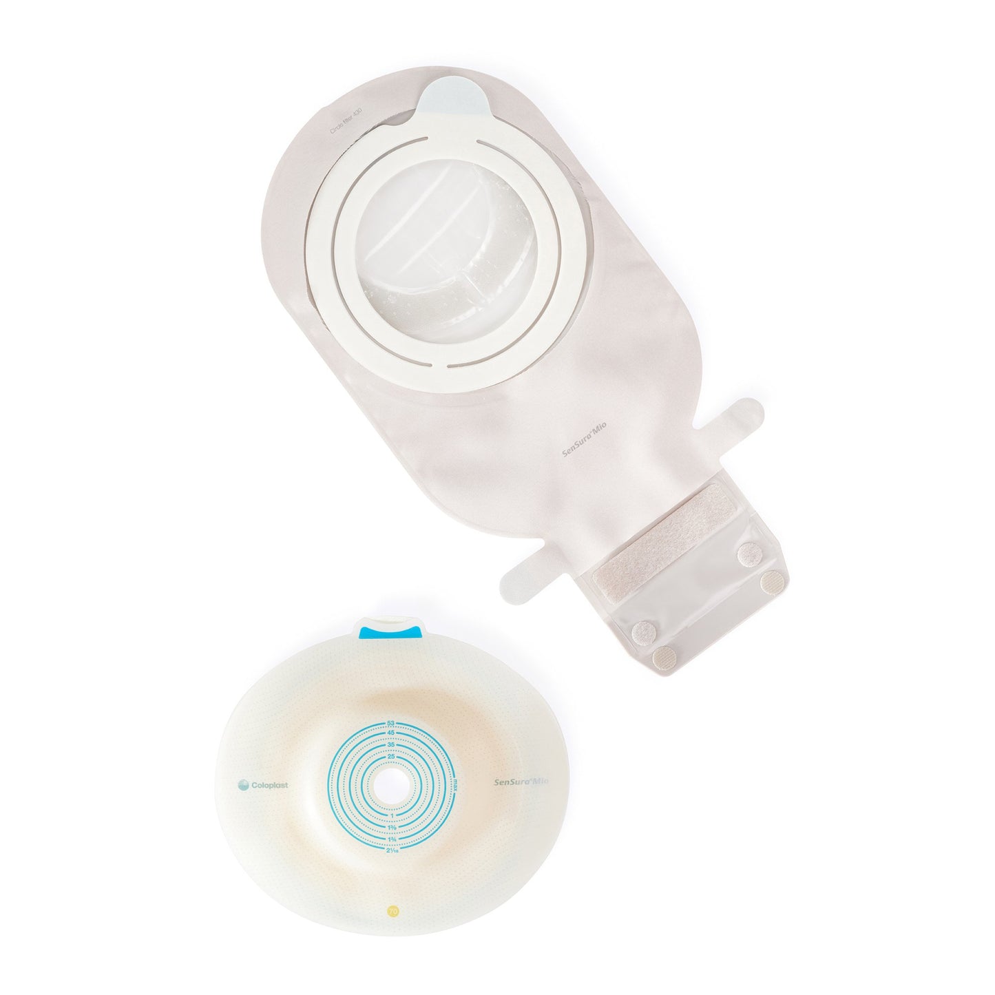 Ostomy Pouch SenSura® Micro Two-Piece System Convex Light Drainable