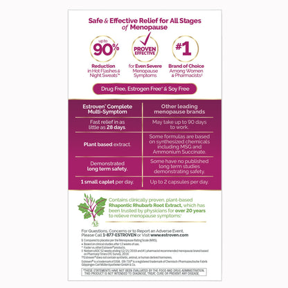 Estroven® Once Daily Complete Multi-Symptom Menopause Relief Caplets