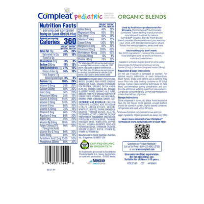 Compleat® Pediatric Organic Blends Tube Feeding Formula, Plant-Based, Non-GMO