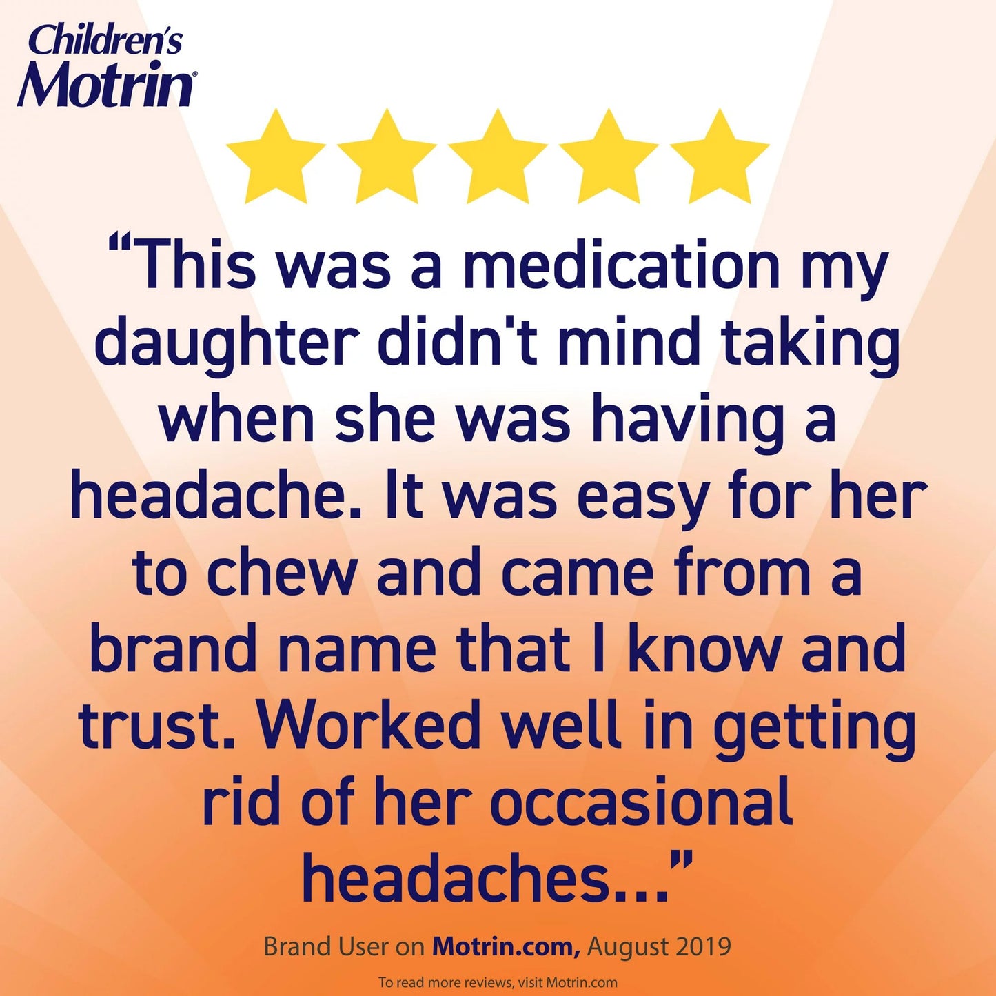 Motrin Children's Ibuprofen Chewable Tablets Dye-Free Grape