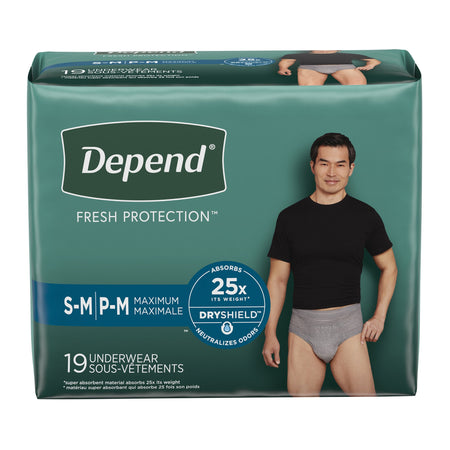 Kimberly-Clark 43616 Depend Fresh Protection Men's Maximum Absorbency Underwear