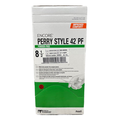 Encore® Perry® Style 42® PF Latex Surgical Glove, Size 8.5, Natural