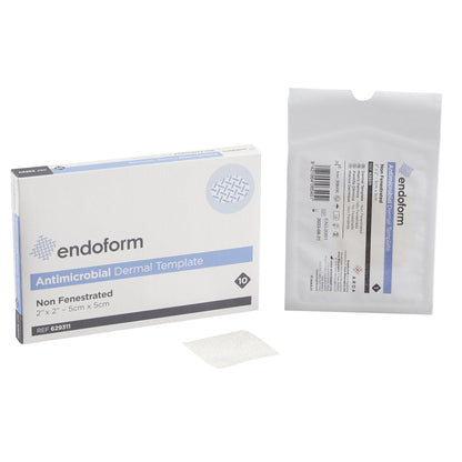 Silver Collagen Dressing with ECM Endoform® Antimicrobial 2 X 2 Inch Square Sterile