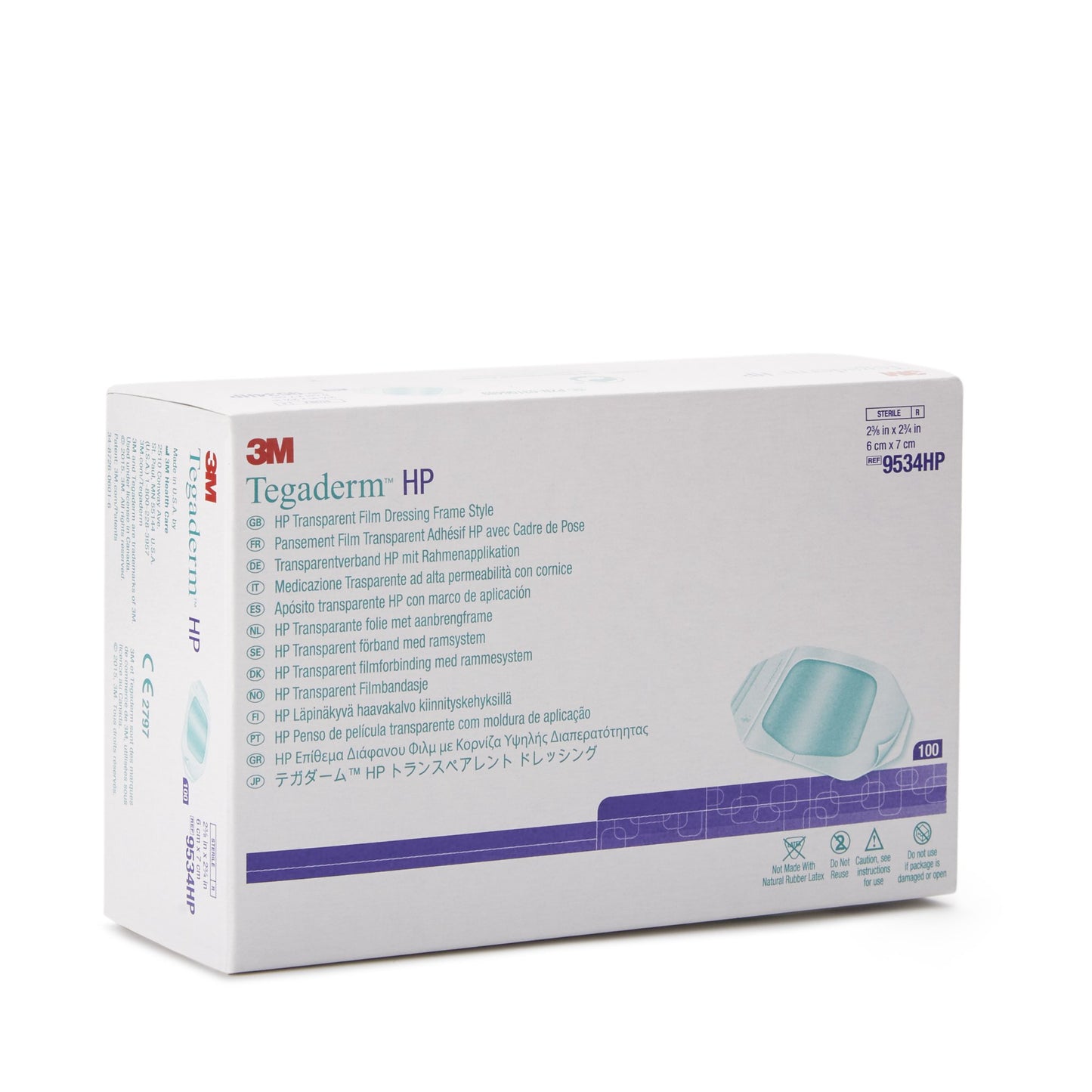 3M™ Tegaderm™ HP Transparent Film Dressing, 2-3/8 x 2-3/4 Inch