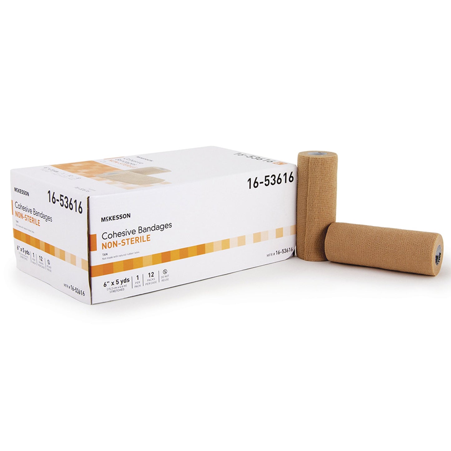 McKesson Self-adherent Closure Cohesive Bandage, 6 Inch x 5 Yard