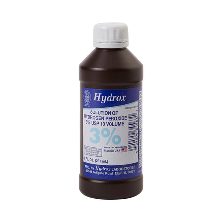 McKesson HDX-D0011 Hydrox Hydrogen Peroxide Antiseptic, 8 oz. Bottle