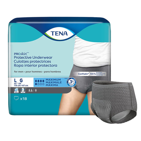 Essity 73530 Tena ProSkin Maximum Absorbent Underwear for Men, Large