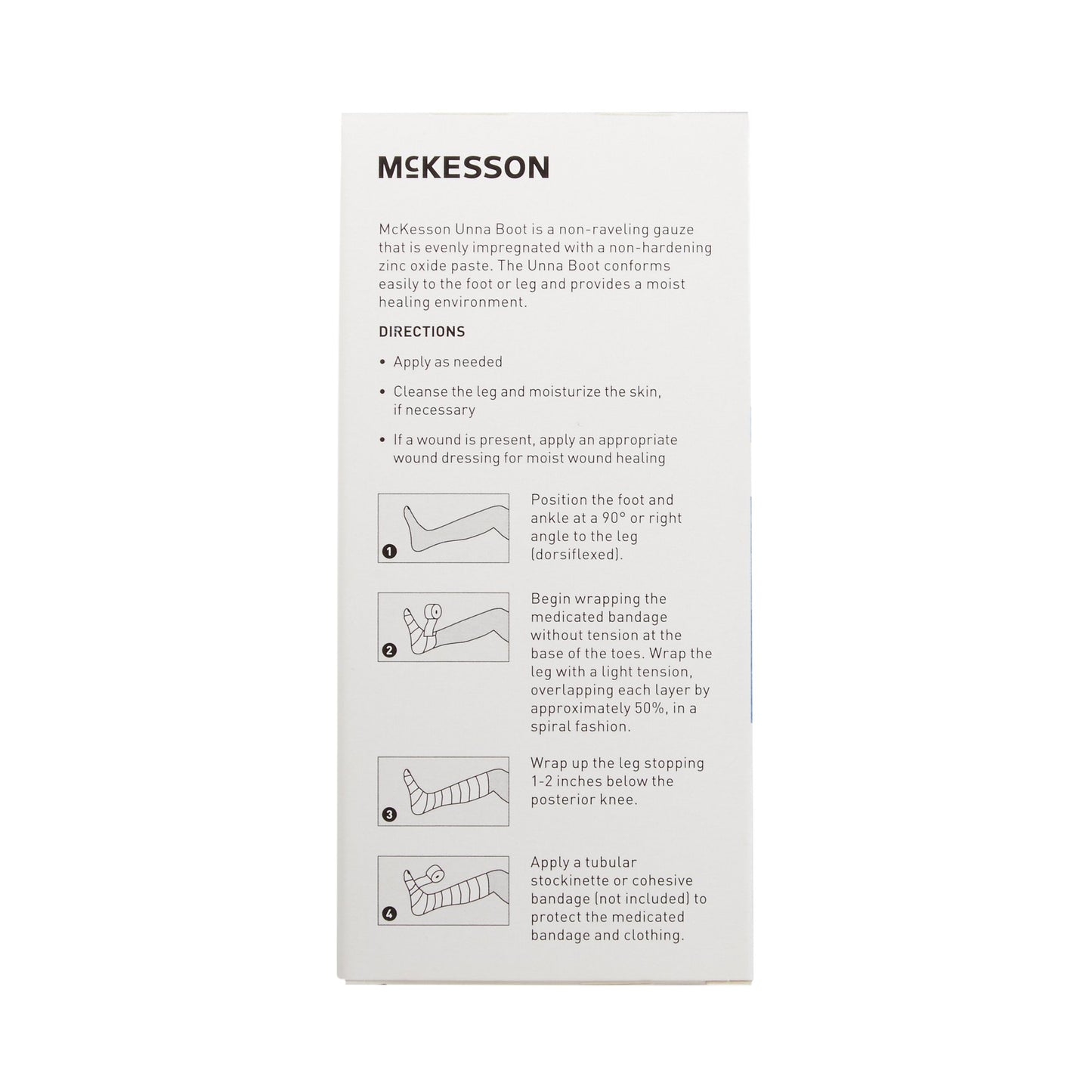McKesson Unna Boot with Zinc Oxide, 3 Inch x 10 Yard