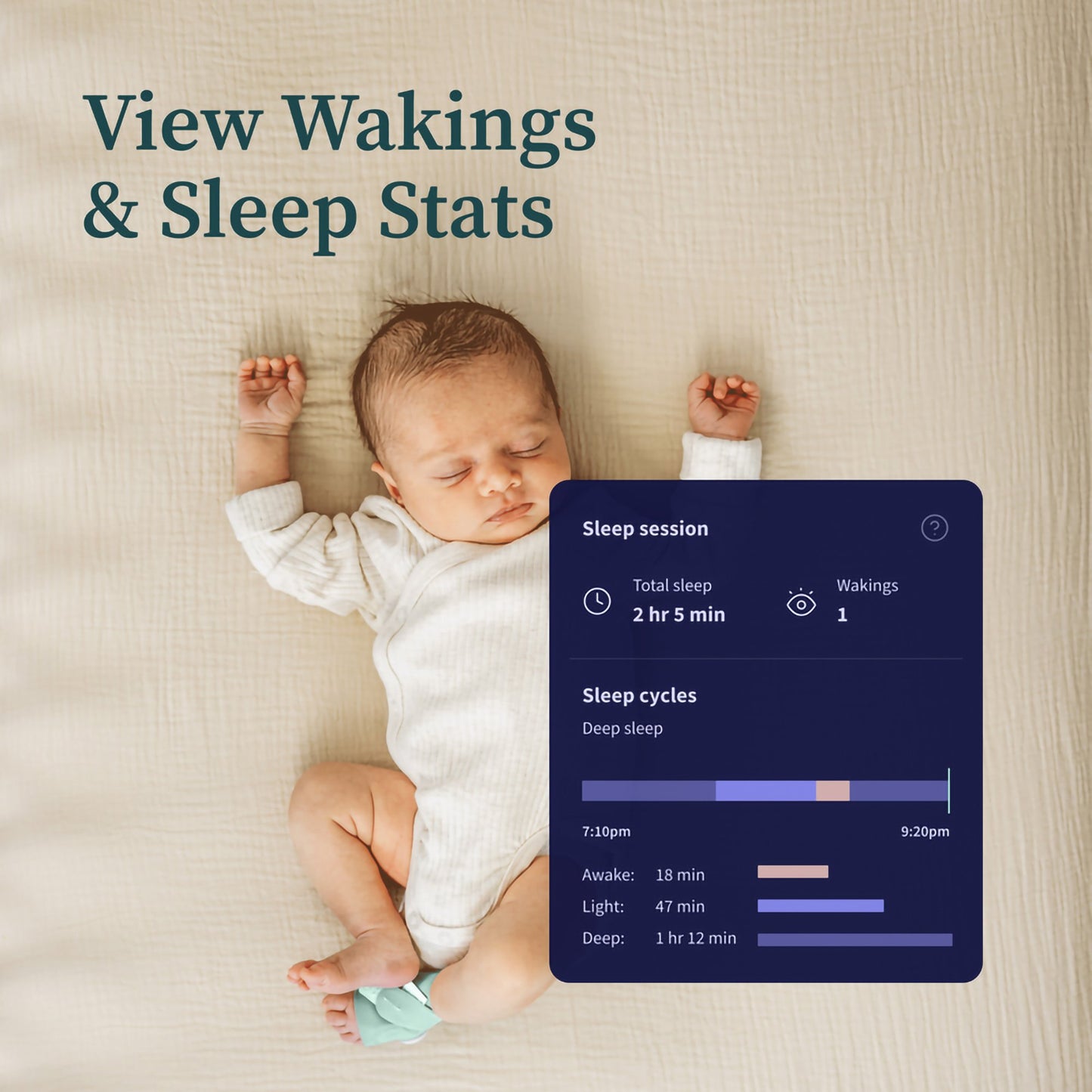 Baby Monitoring System Owlet® Dream Sock Dusty Rose
