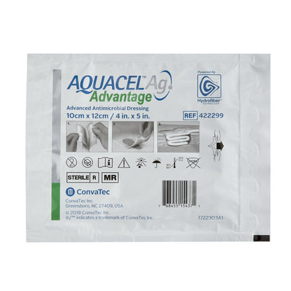 Aquacel® Ag Advantage Silver Dressing, 4 x 5 Inch