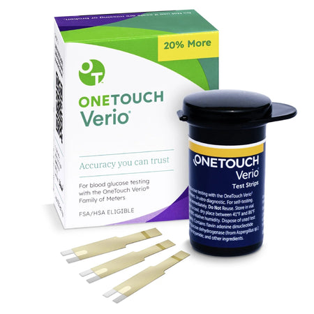 Blood Glucose Test Strips OneTouch Verio 50 Strips per Pack by LifeScan product image
