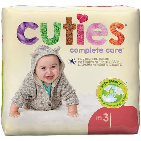 First Quality CDB003 Cuties Complete Care Diapers, Size 3