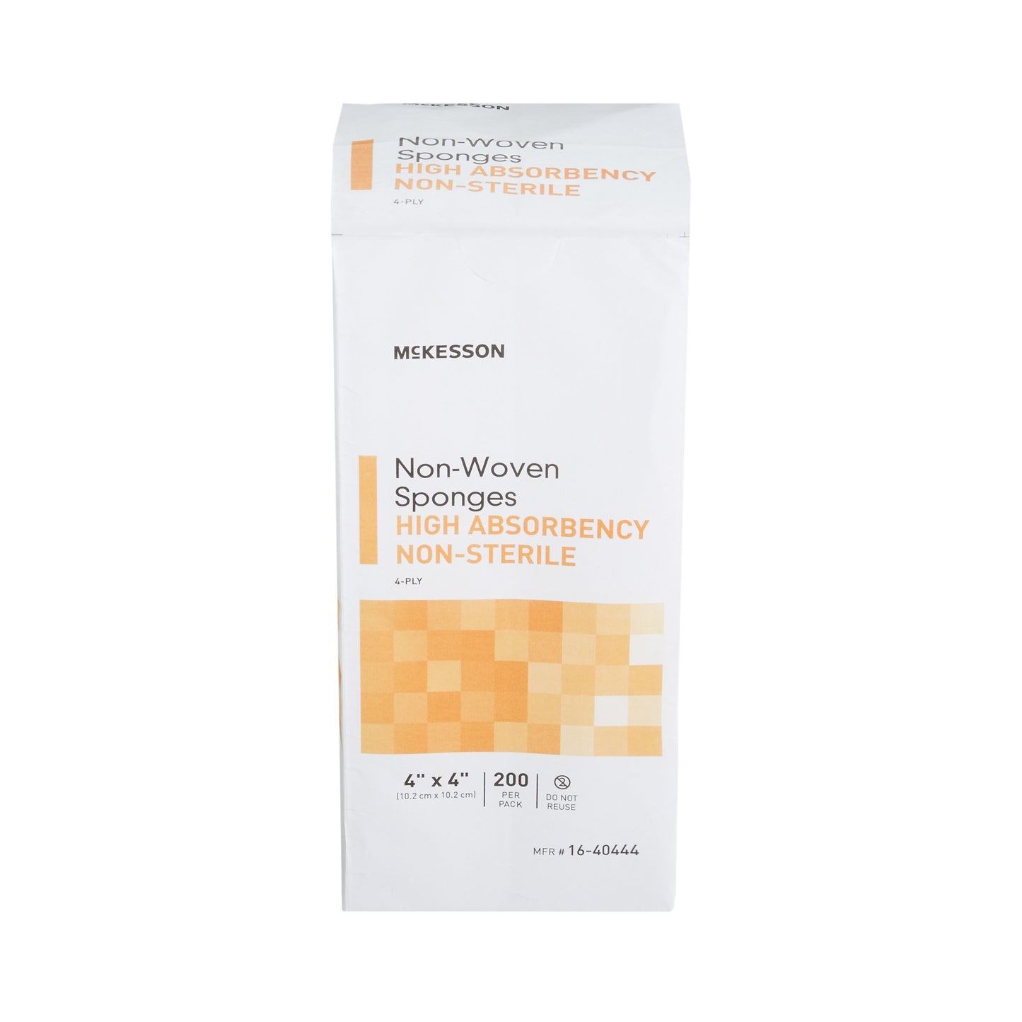 McKesson Nonwoven Sponge, 4 x 4 Inch, 4-Ply
