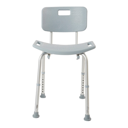 McKesson Aluminum Bath Bench, 15½ – 19½ Inch Height