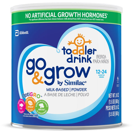 Abbott Nutrition 67010 Go & Grow by Similac Toddler Drink, Milk-Based Powder