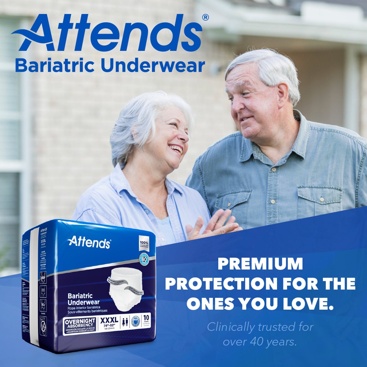 Attends® Bariatric Ultimate Absorbent Underwear, 3X-Large