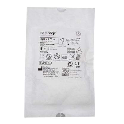 SafeStep® Huber Infusion Set, 20 Gauge
