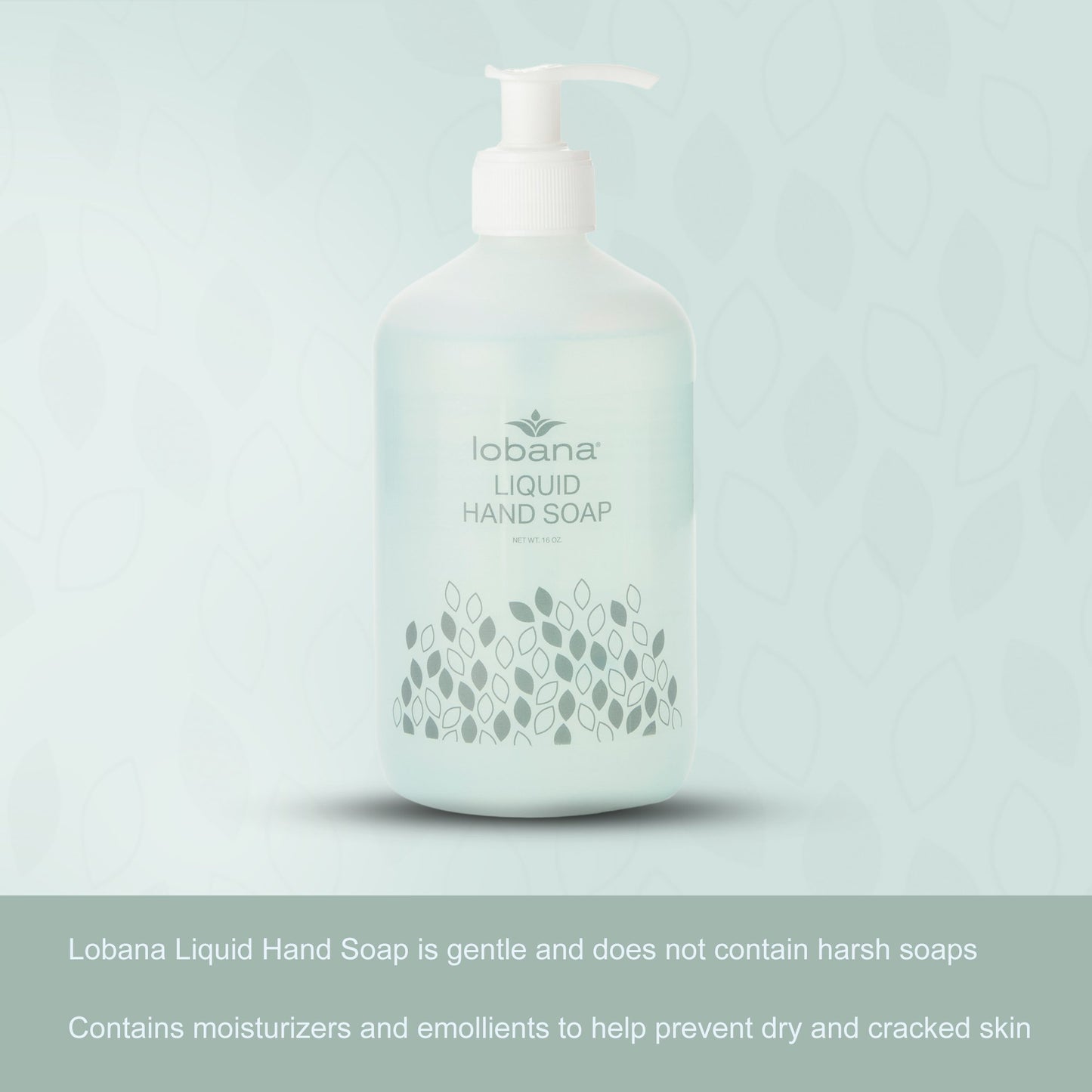Lobana® Liquid Hand Soap, 16-ounce pump bottle