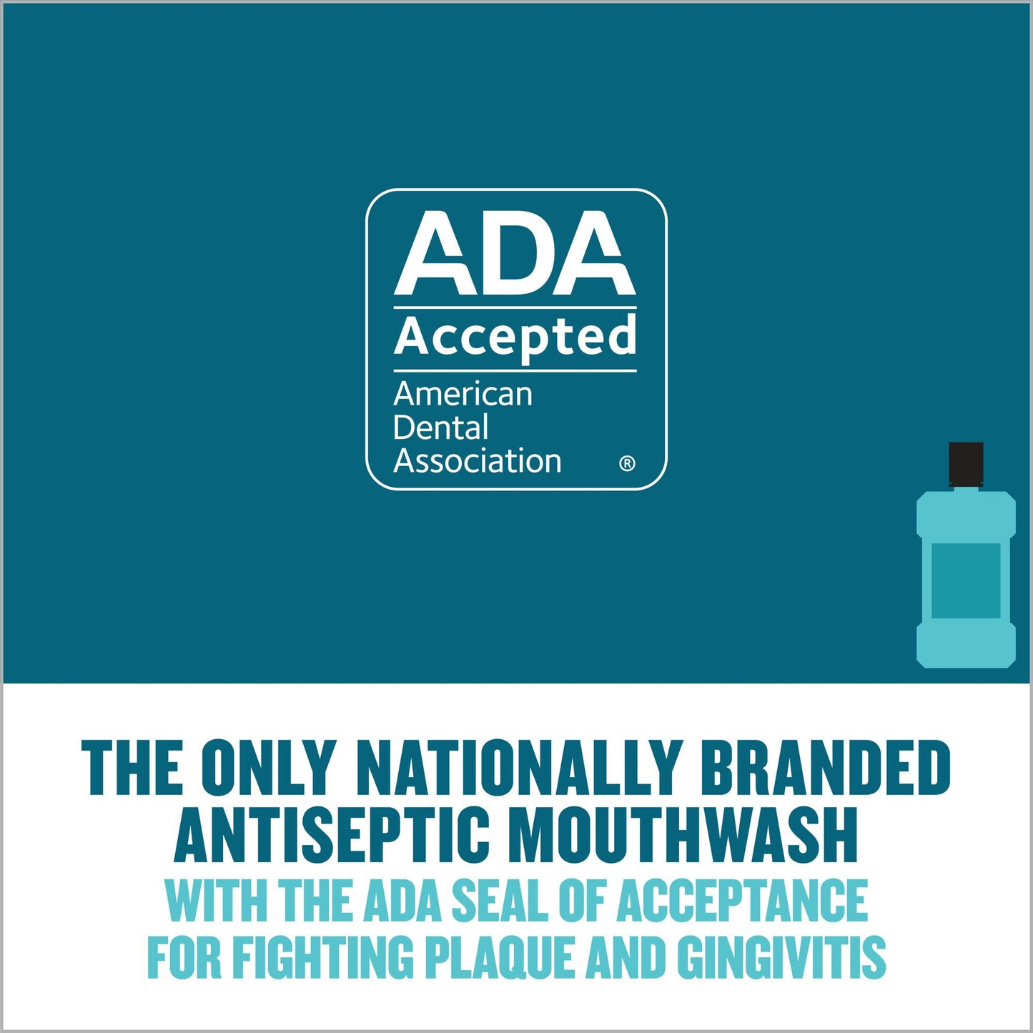 Listerine® Cool Mint Antiseptic Mouthwash, 1.5 Liter