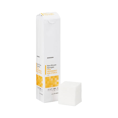 McKesson 16-40224 Nonwoven Sponge, 2 x 2 Inch, 4-Ply