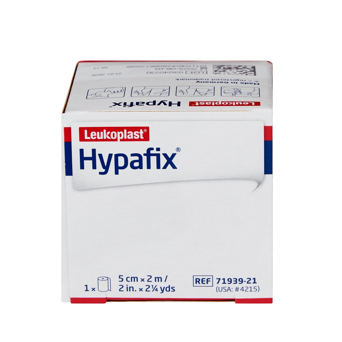 Hypafix® Nonwoven Dressing Retention Tape, 2 Inch x 2 Yard, White