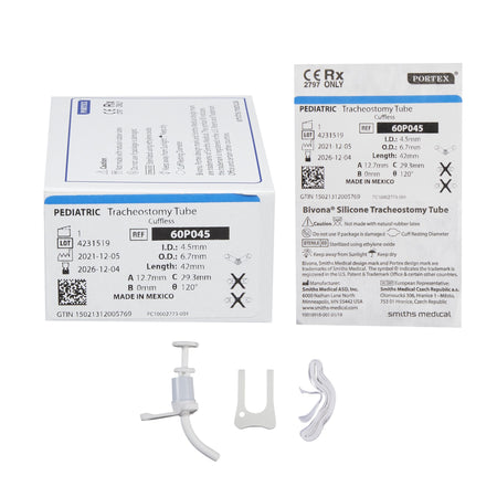 ICU Medical 60P045 Bivona Tracheostomy Tube, Size 6.7