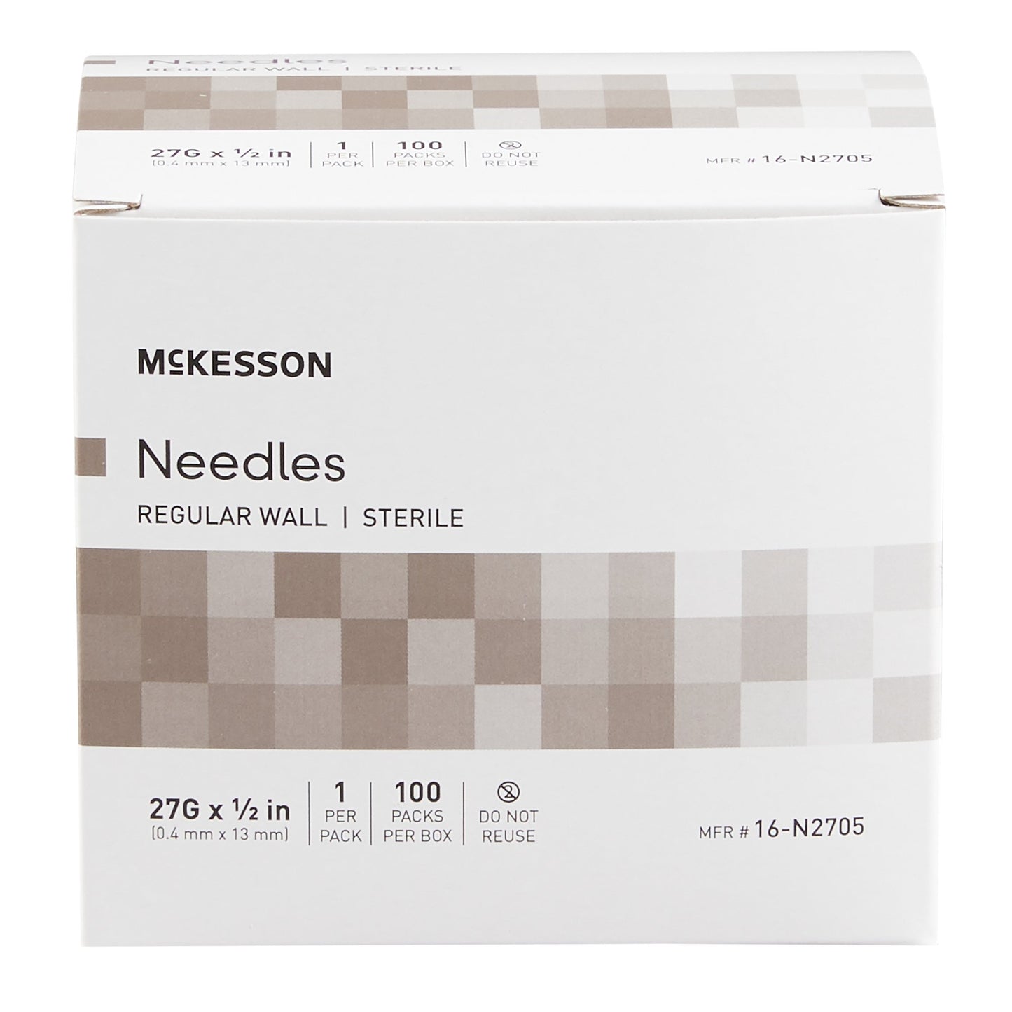 McKesson Hypodermic Needle, 27 Gauge, 1/2 Inch