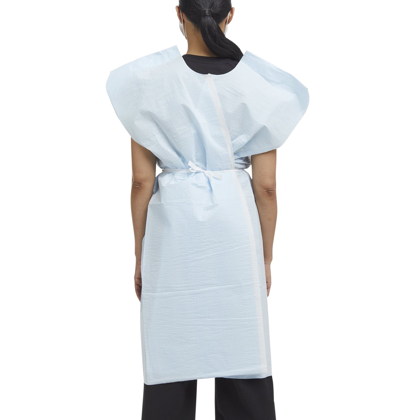 Graham Medical Patient Exam Gown, Medium/Large, Blue