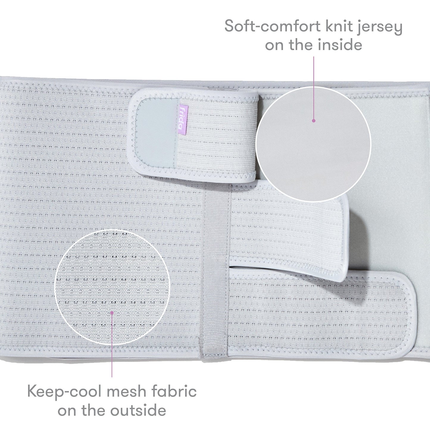 Abdominal Binder Fridababy® Small / Medium Hook and Loop Closure 29 to 46 Inch Waist Circumference Adult